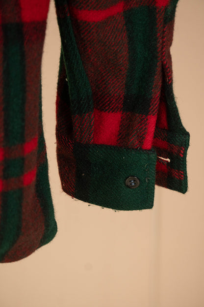 1960 Camicia a scacchi USA Vintage "S"