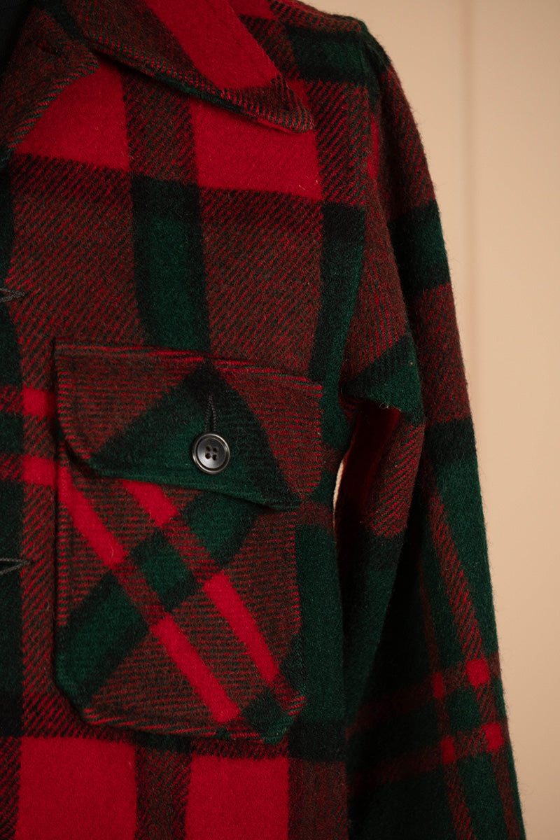 1960 Camicia a scacchi USA Vintage "S"
