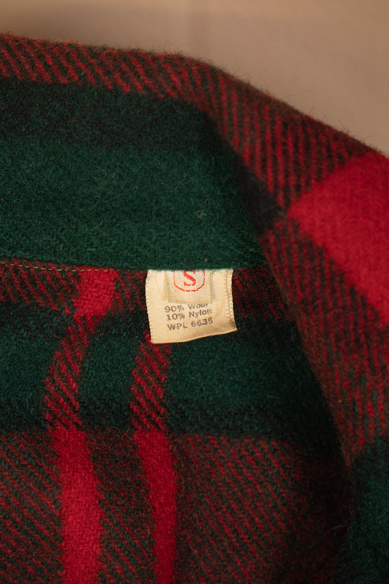 1960 Camicia a scacchi USA Vintage "S"