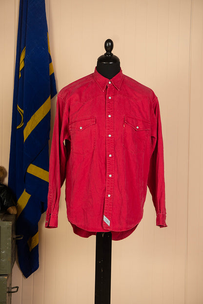 1990 Camicia Western Levi's Rossa "L"