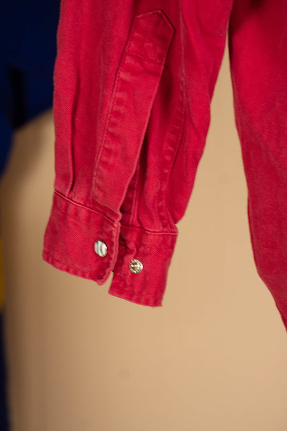 1990 Camicia Western Levi's Rossa "L"