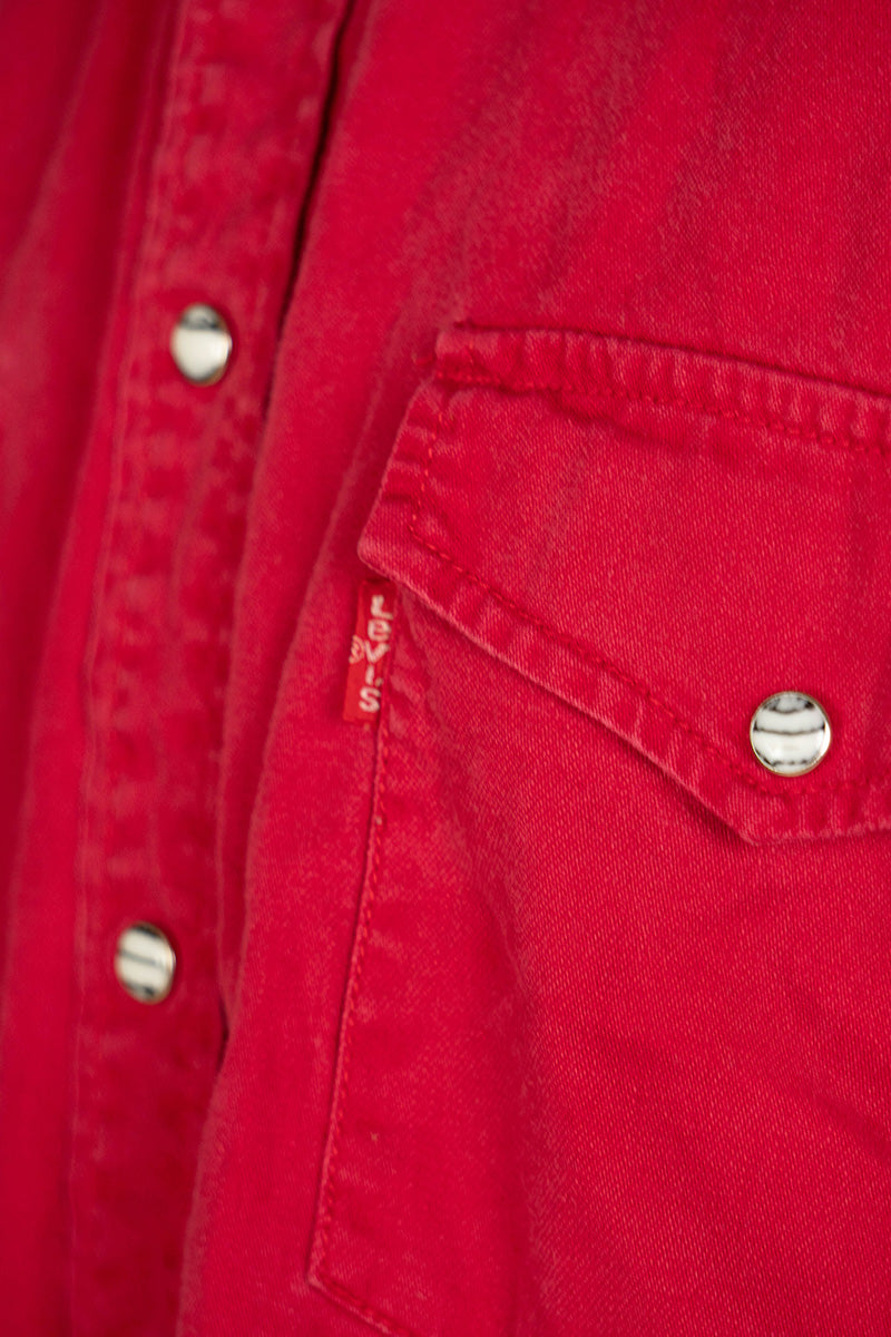 1990 Camicia Western Levi's Rossa "L"