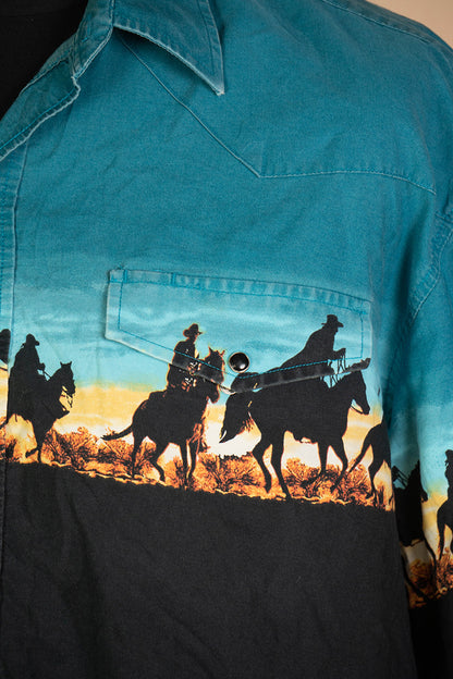 Camicia Wester Fantasia USA "L"