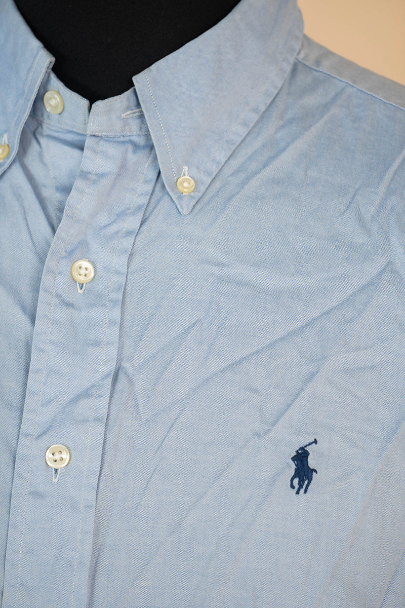 1990 Camicia Ralph Lauren Azzurra Classic Fit "L"