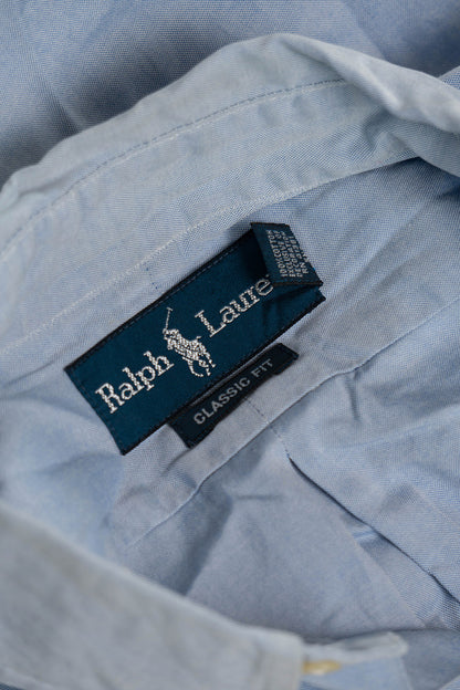 1990 Camicia Ralph Lauren Azzurra Classic Fit "L"
