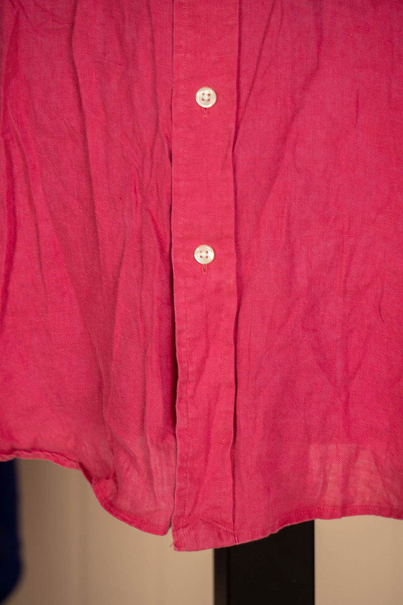 Camicia Ralph Lauren in Lino Rosa "L"