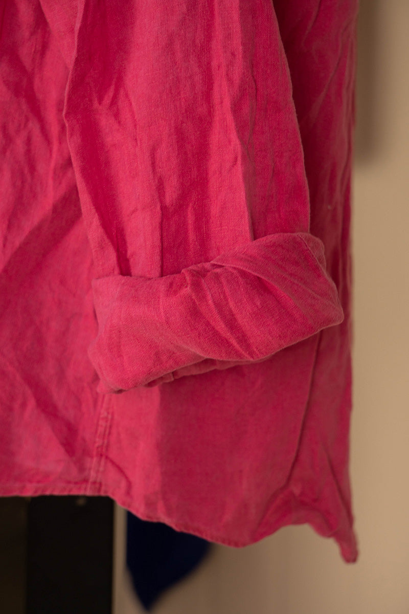 Camicia Ralph Lauren in Lino Rosa "L"