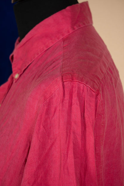 Camicia Ralph Lauren in Lino Rosa "L"