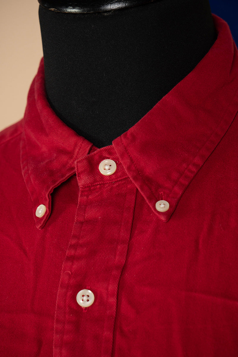 1990 Camicia Polo Ralph Lauren Rossa "L"