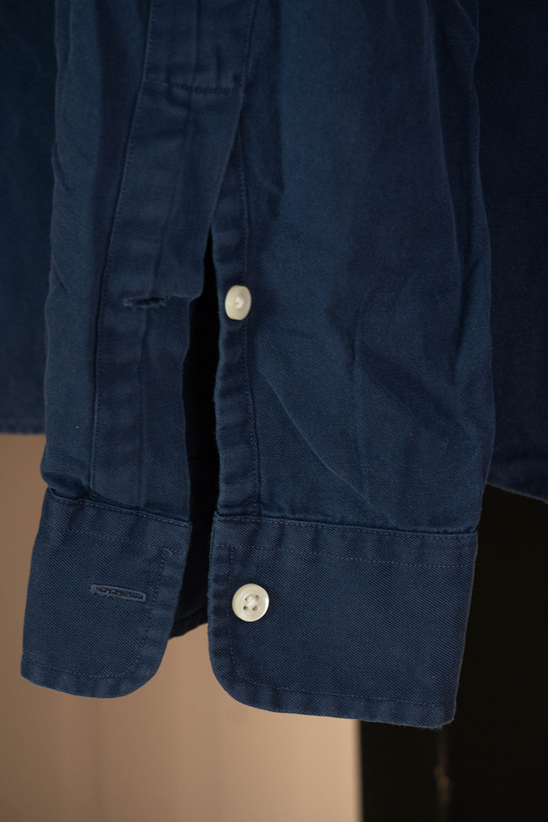 1990 Camicia Polo Ralph Lauren Blu Scuro "XL"