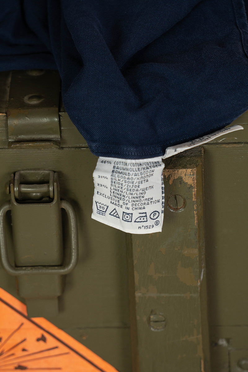 1990 Camicia Polo Ralph Lauren Blu Scuro "XL"