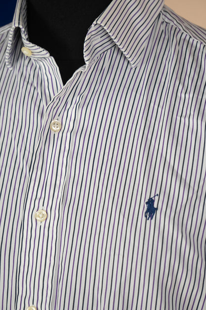 1990 Camicia Ralph Lauren Regent a Righe "M"