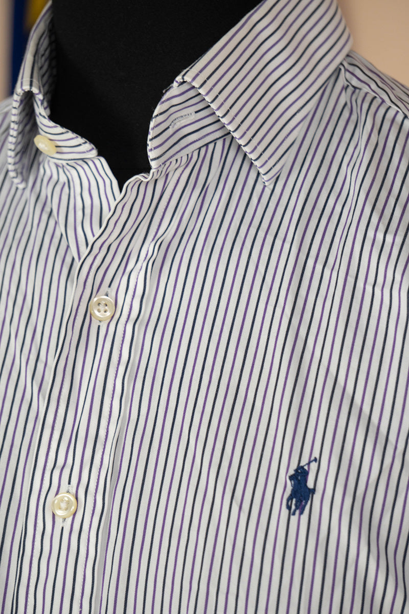 1990 Camicia Ralph Lauren Regent a Righe "M"