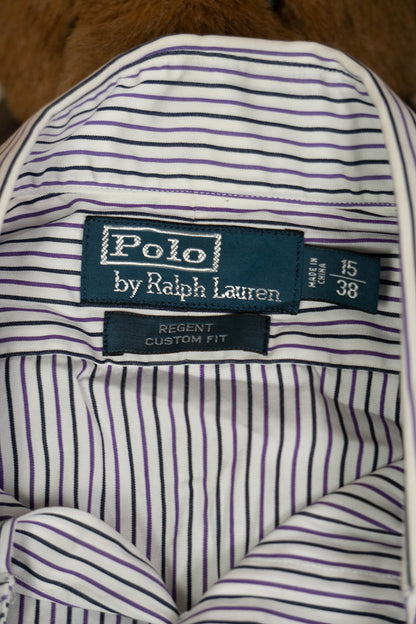 1990 Camicia Ralph Lauren Regent a Righe "M"