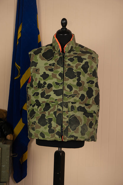 1980 Piumino Smanicato Double Face da caccia "M"