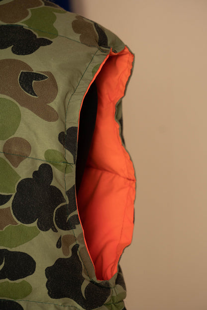 1980 Piumino Smanicato Double Face da caccia "M"