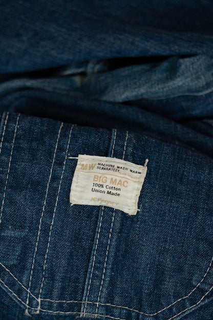 1980 Giacca da Lavoro Denim Big Mac USA "XL"