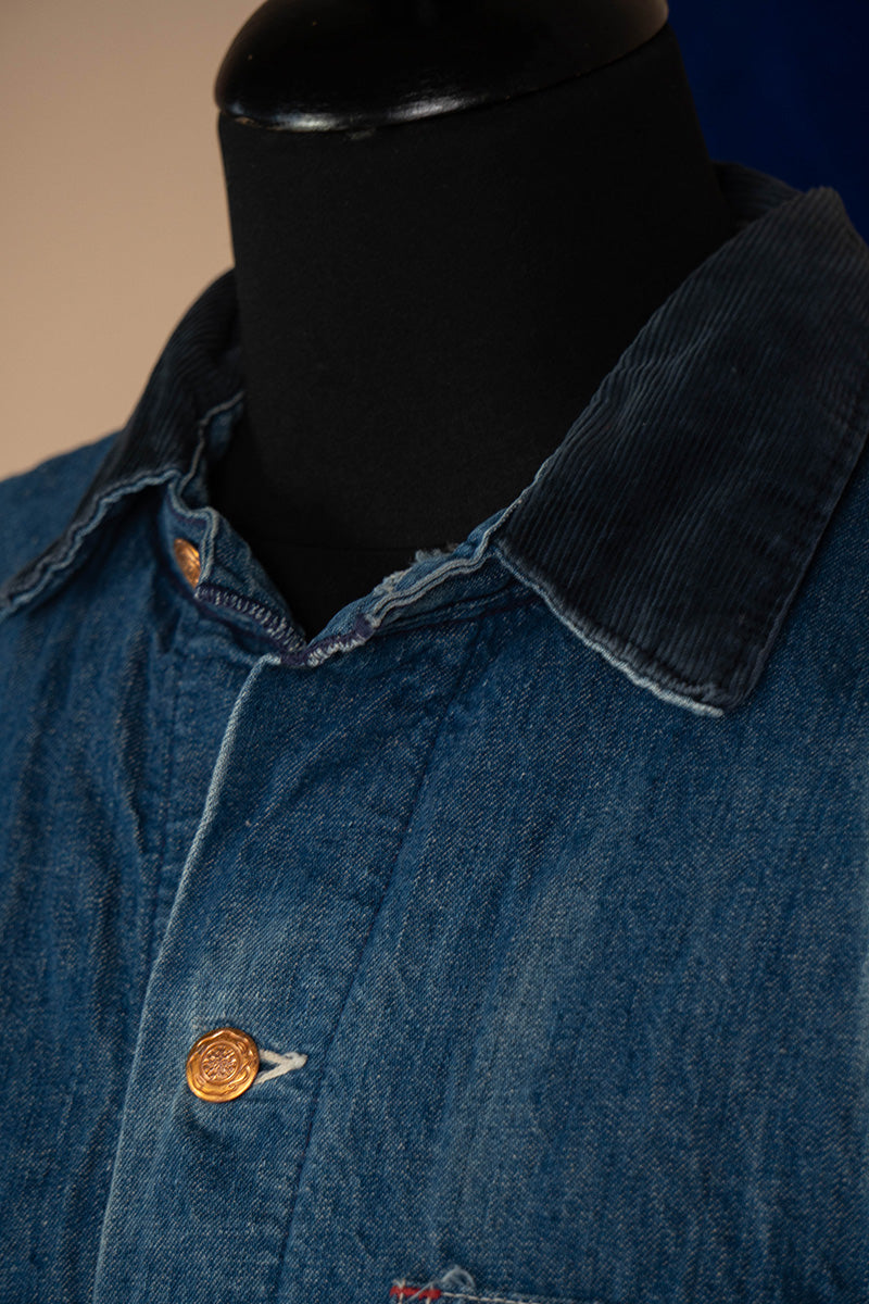 1970 Giacca da Lavoro USA Big Ben Wrangler Faded "XL"