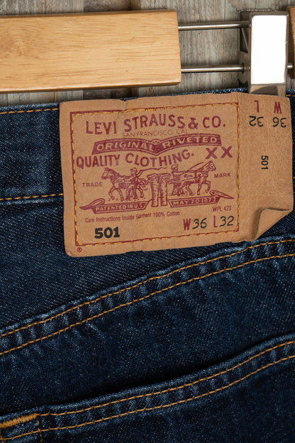 Levi's 501 Dark Indigo W 36 L 32