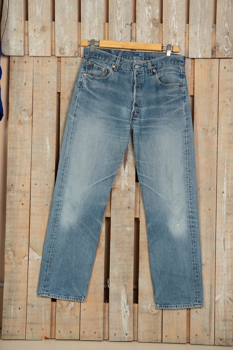 Jeans Levi's 501 Indaco Schiarito Made in USA W34 L31