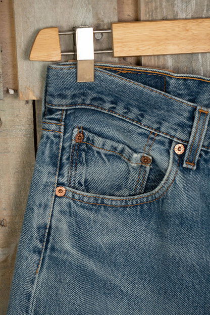 Jeans Levi's 501 Indaco Schiarito Made in USA W34 L31