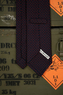 Cravatta E.Marinella Blu Scuro Fiori