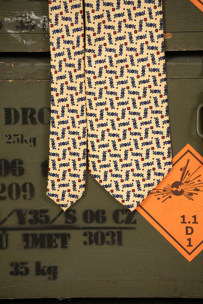 Cravatta E.Marinella Sabbia a fiori