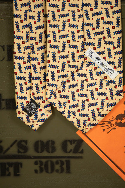 Cravatta E.Marinella Sabbia a fiori