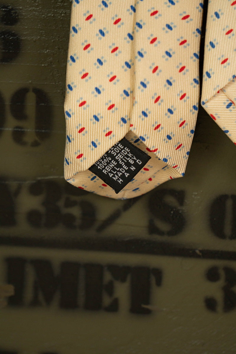 Cravatta E.Marinella Beige Geometrica