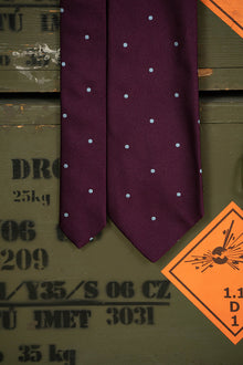 Cravatta E.Marinella Viola Punti