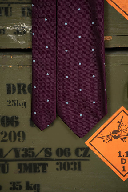 Cravatta E.Marinella Viola Punti