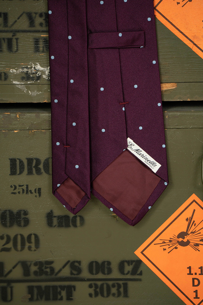 Cravatta E.Marinella Viola Punti