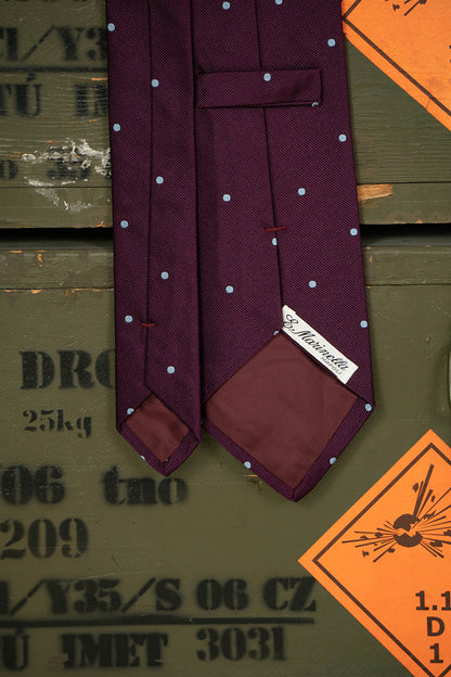 Cravatta E.Marinella Viola Punti