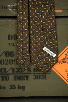 Cravatta E.Marinella Marrone Geometrica