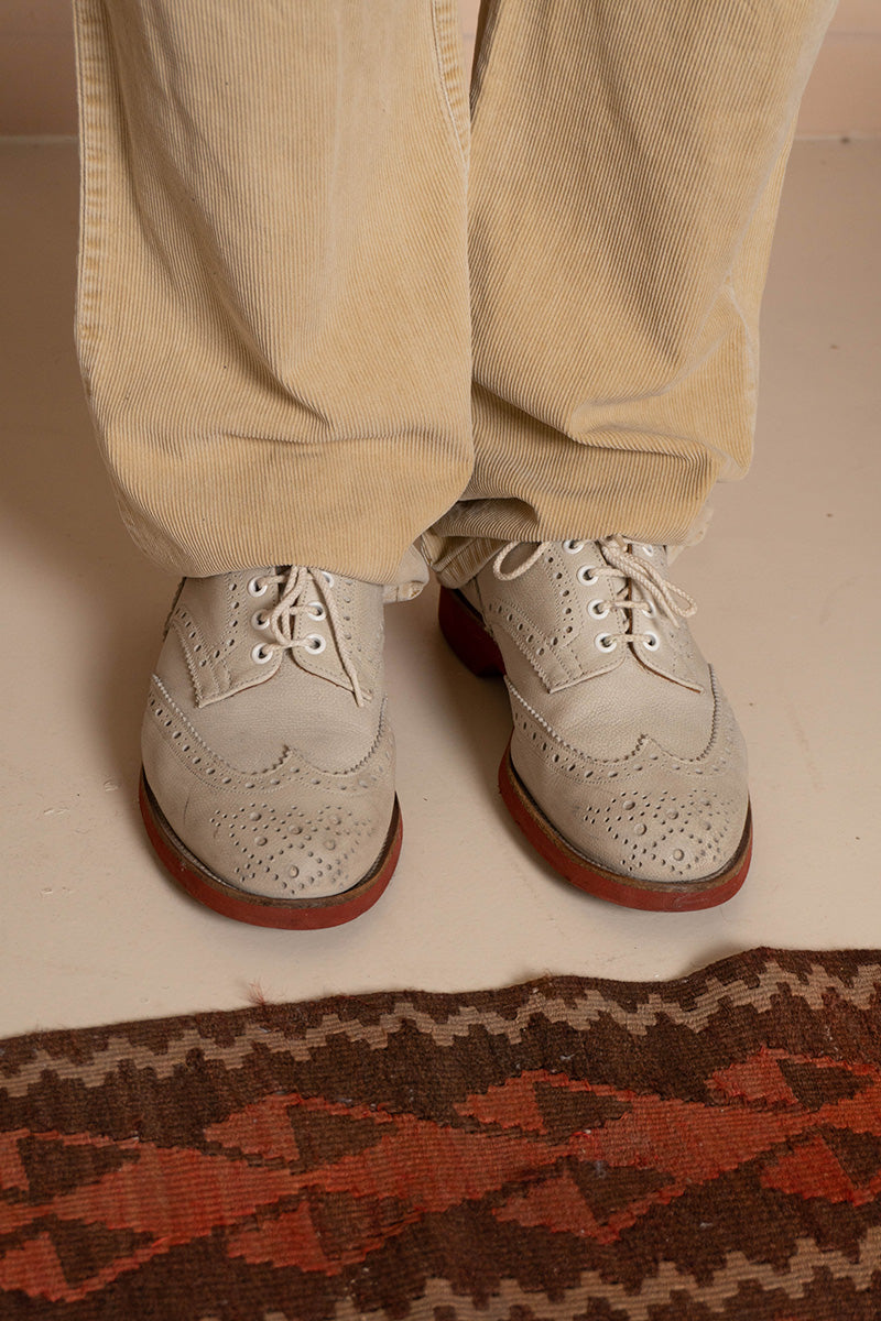 Scarpe Tricker's Derby Brogue Bianche - 9.5