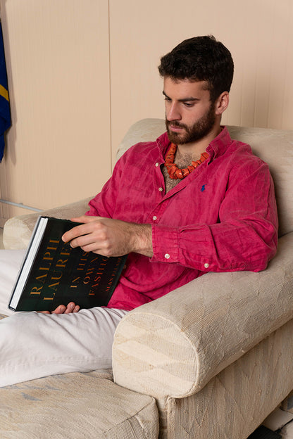 Ralph Lauren Pink Linen Shirt "L"