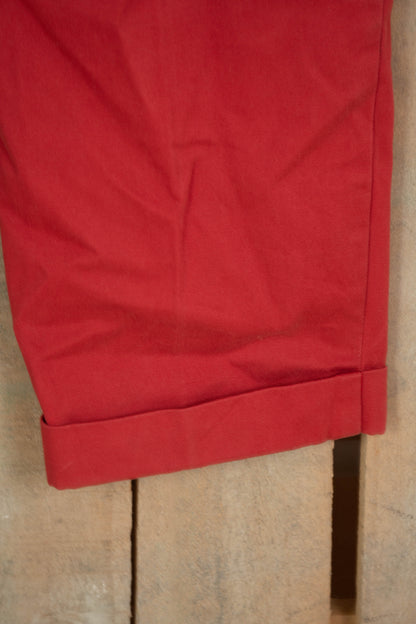 1990 Pantaloni Chino Preppy Ralph Lauren Rossi - W32 L34
