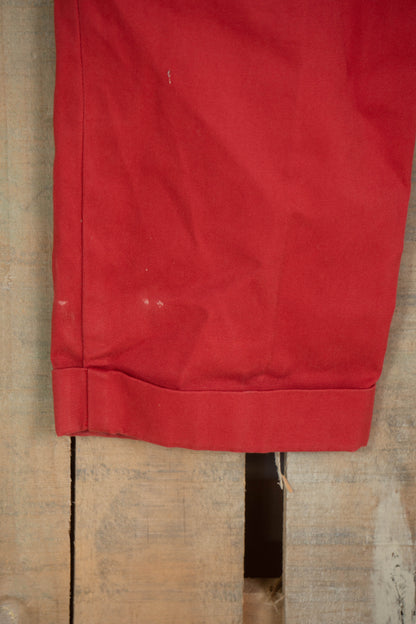 1990 Pantaloni Chino Preppy Ralph Lauren Rossi - W32 L34