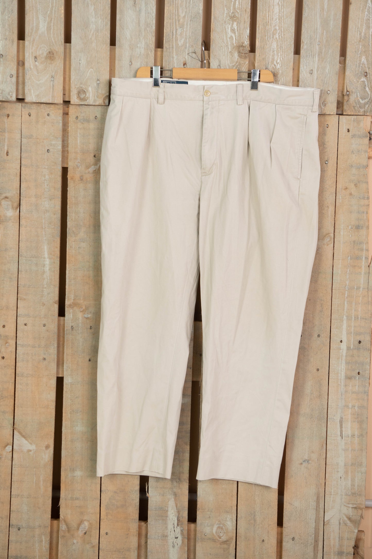 1990 Pantaloni Chino Ralph Lauren Ethan Grigi - W40 L32