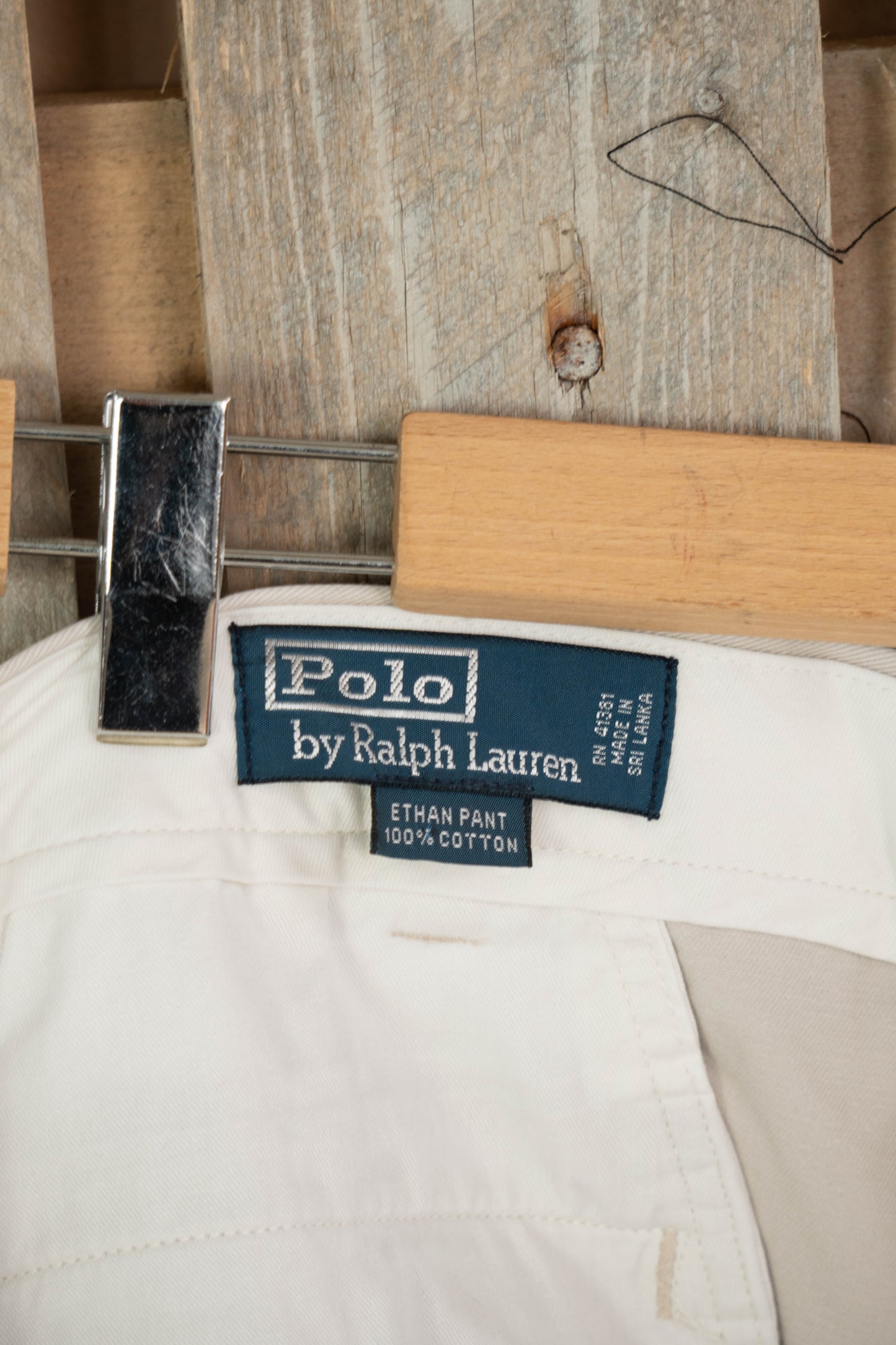 1990 Pantaloni Chino Ralph Lauren Ethan Grigi - W40 L32