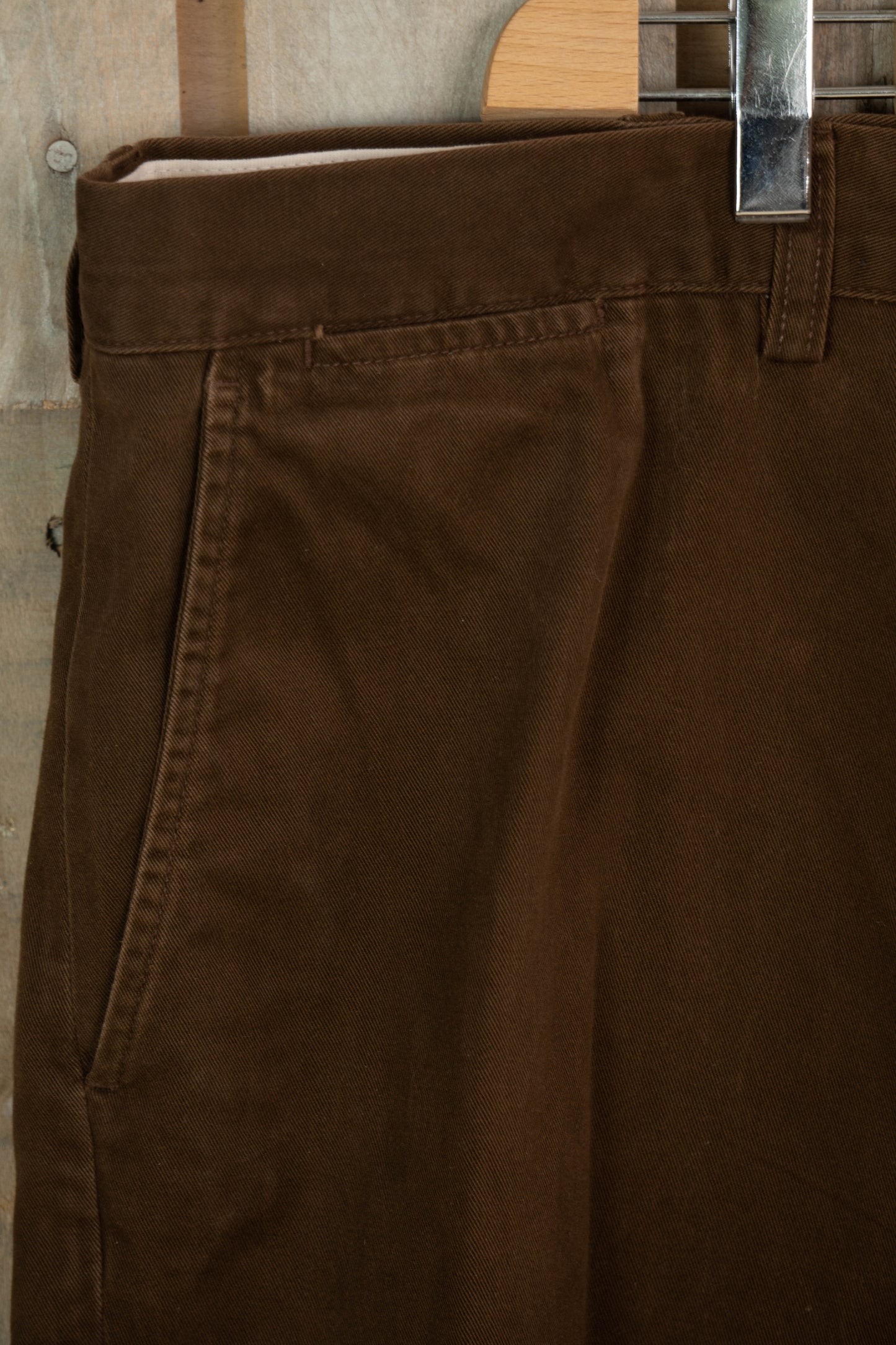 1990 Pantaloni Chino Preston Ralph Lauren Marroni - W40 L30