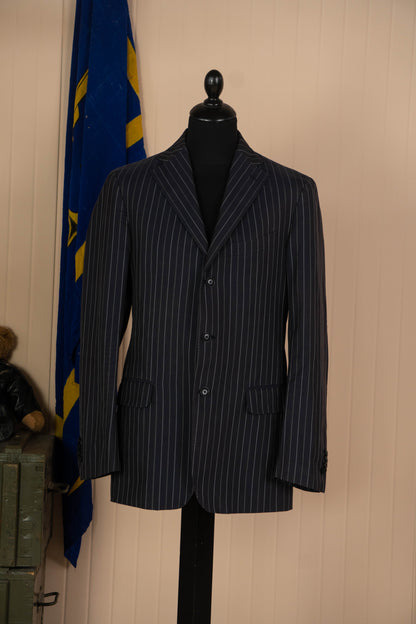 Blazer Gessato Blu Salvatore Ferragamo - IT50
