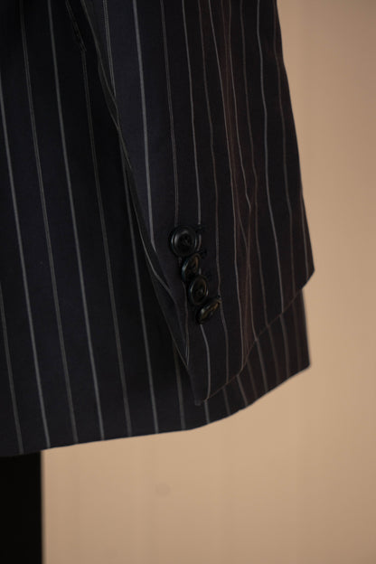 Blazer Gessato Blu Salvatore Ferragamo - IT50