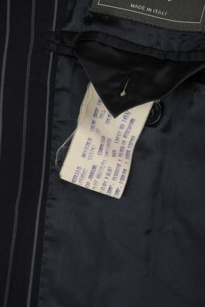 Blazer Gessato Blu Salvatore Ferragamo - IT50