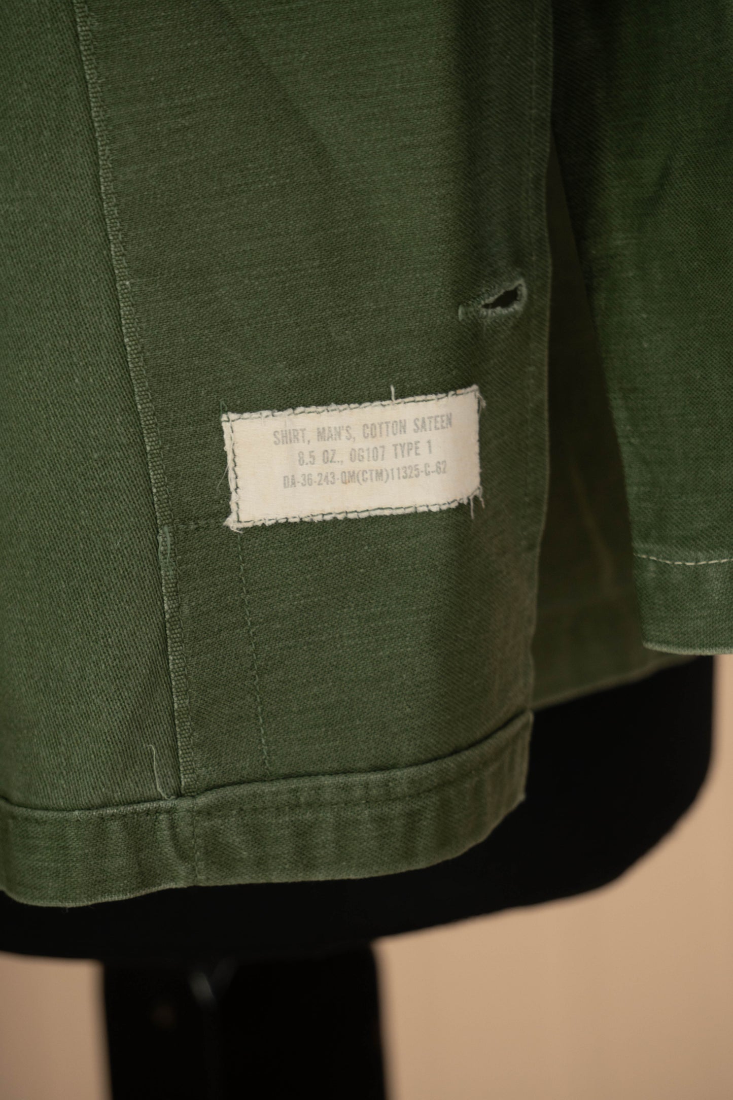 1962 Camicia Us Army Og 107 Type 1 - S