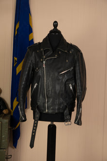 Chiodo in Pelle Tedesco Motociclista - L