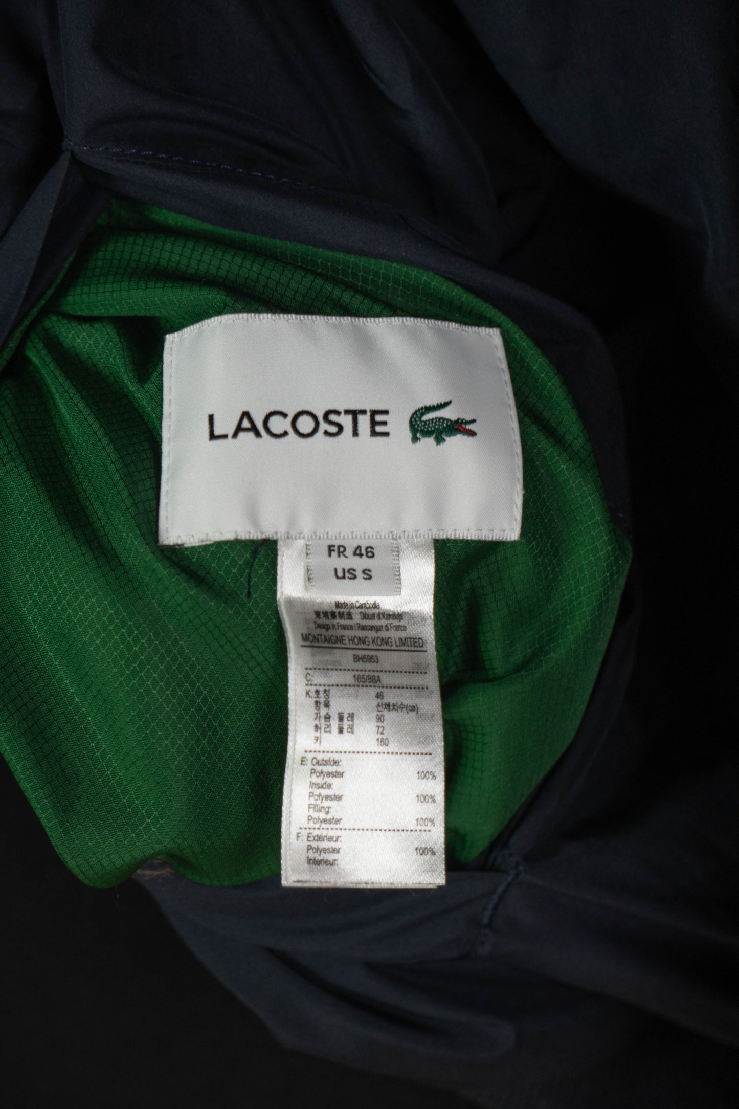 Giacchetto Lacoste Double Face - S
