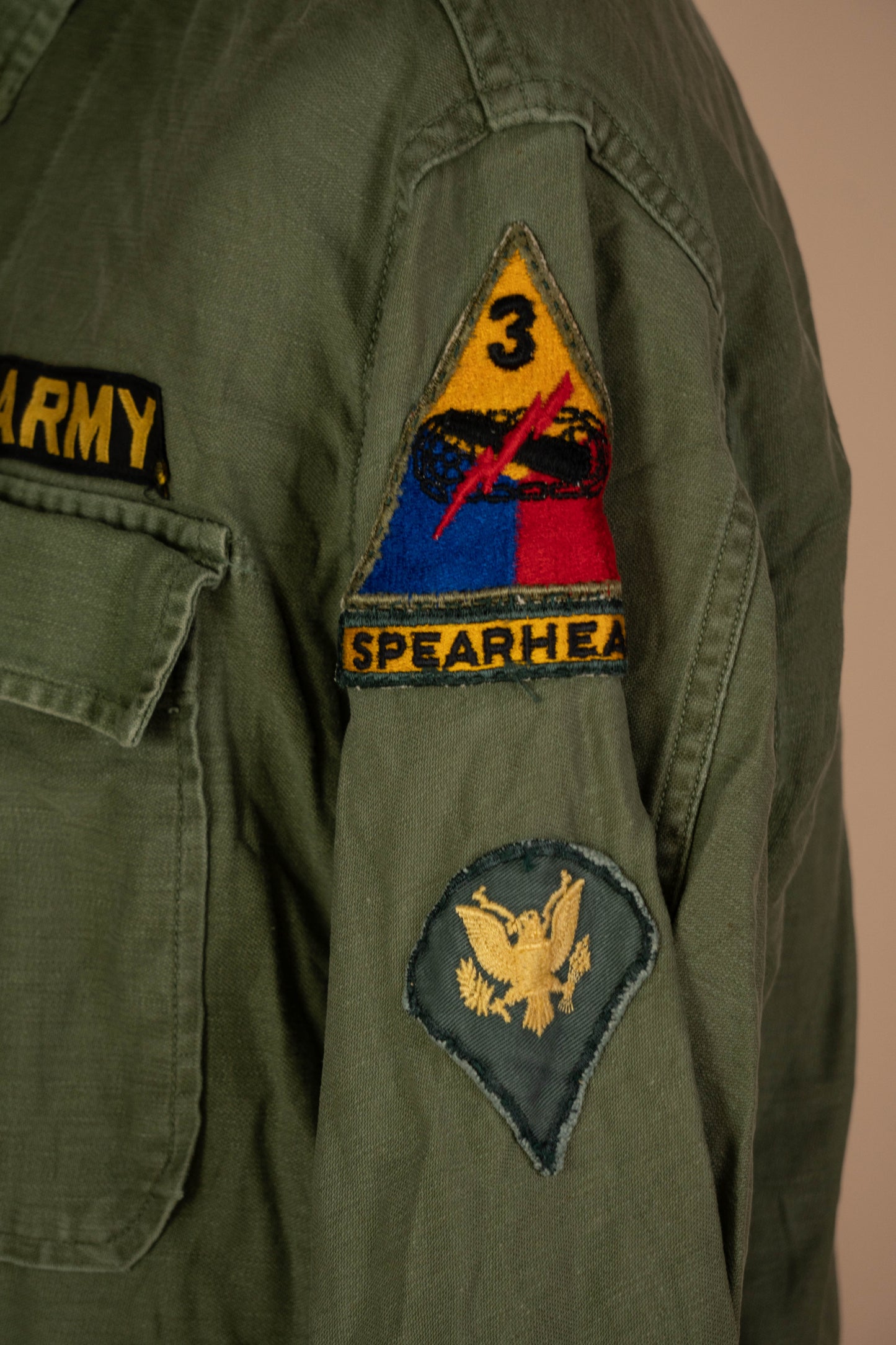 Camicia OG 107 Us Army con Patch - L