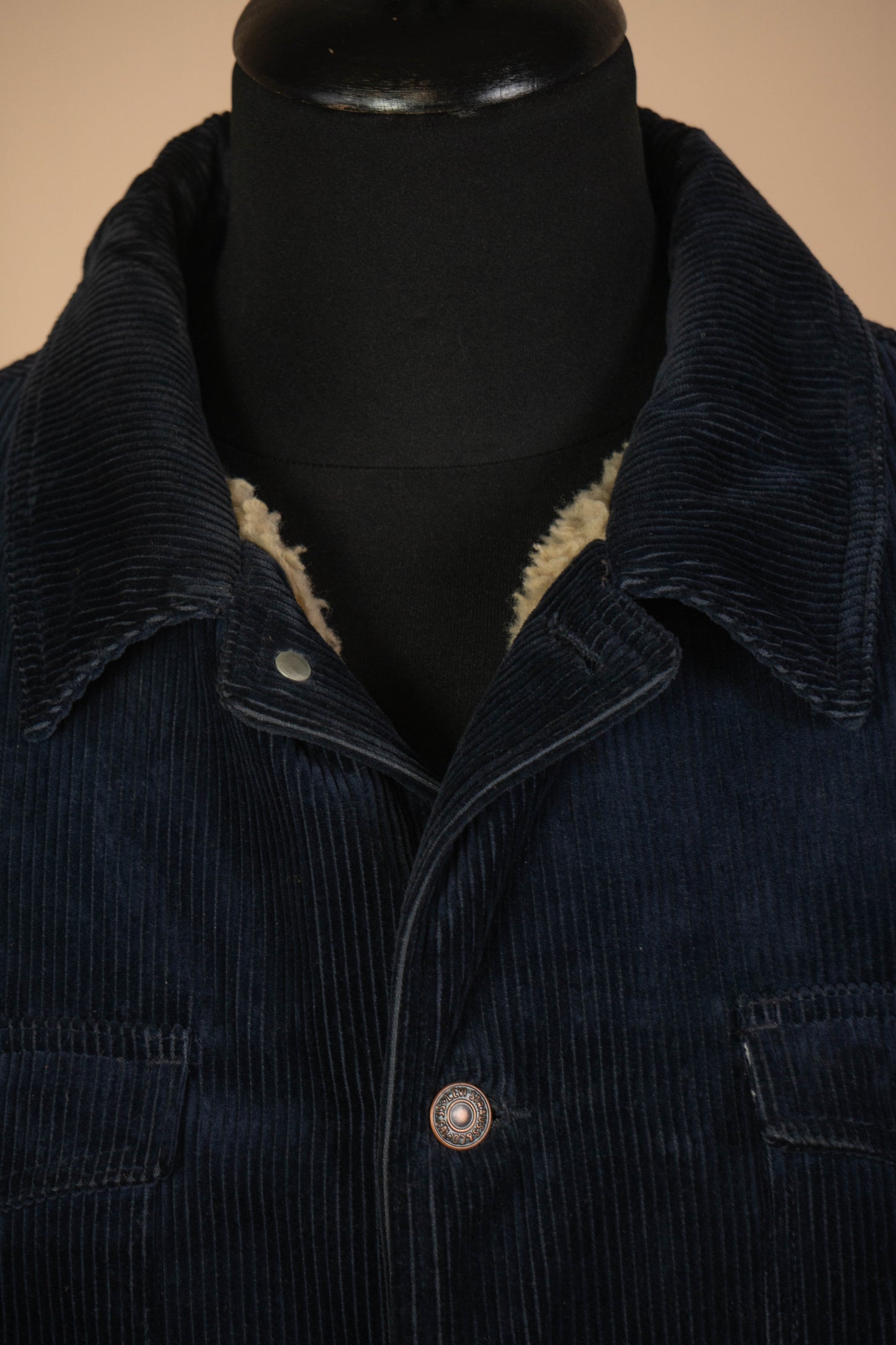 1980 Levi's Giacchetto Sherpa vintage Velluto a coste - XL