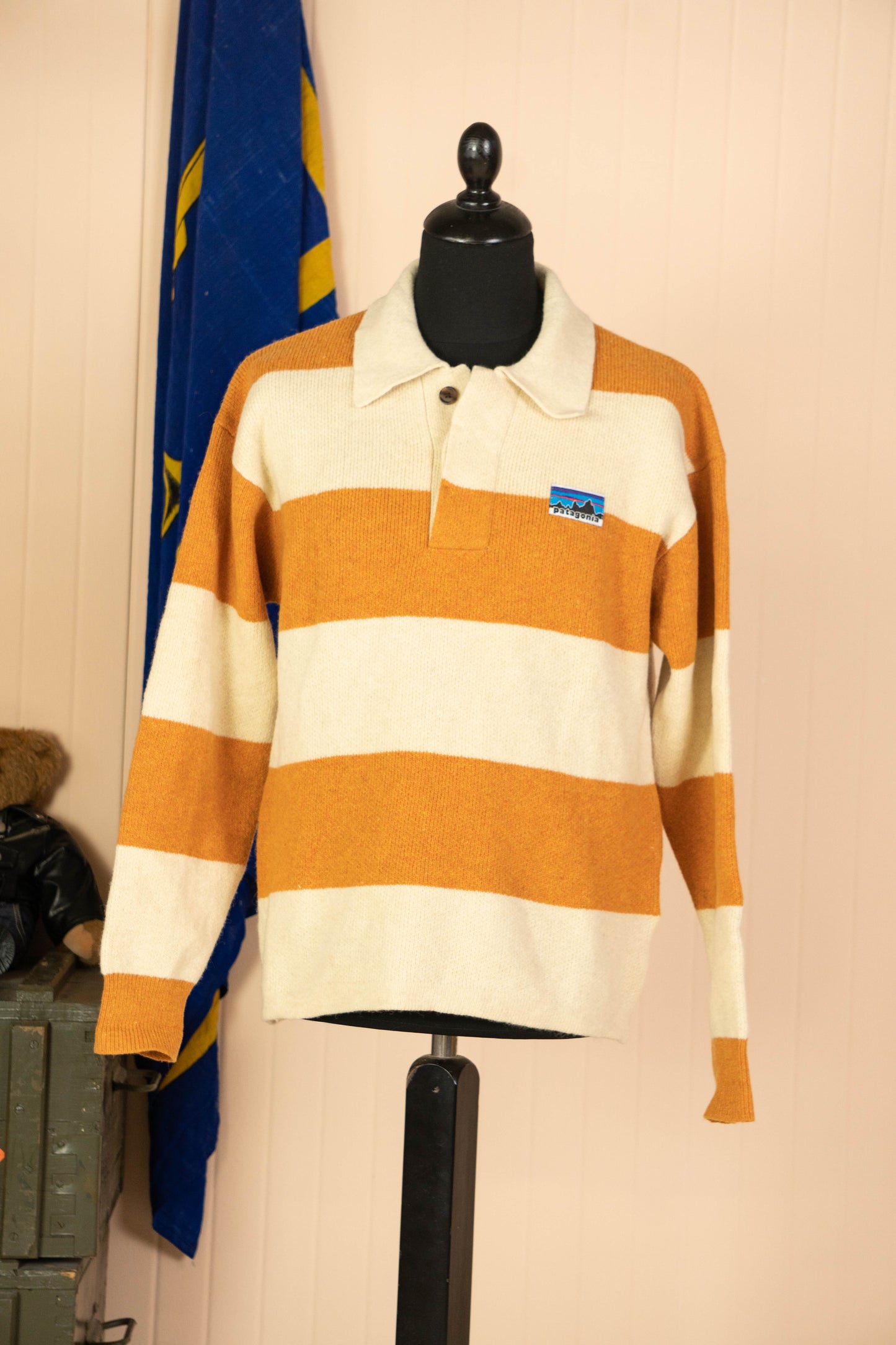 Patagonia striped polo shirt Viva los fun hogs